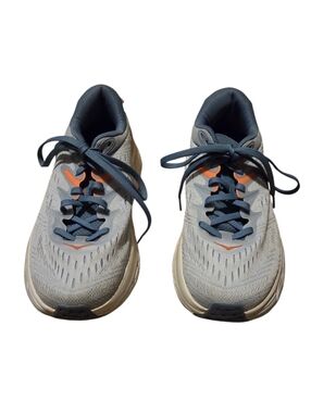 Women’s 6.5 HOKA One One Blue/Gray Gaviota 4 Stability Running Shoes